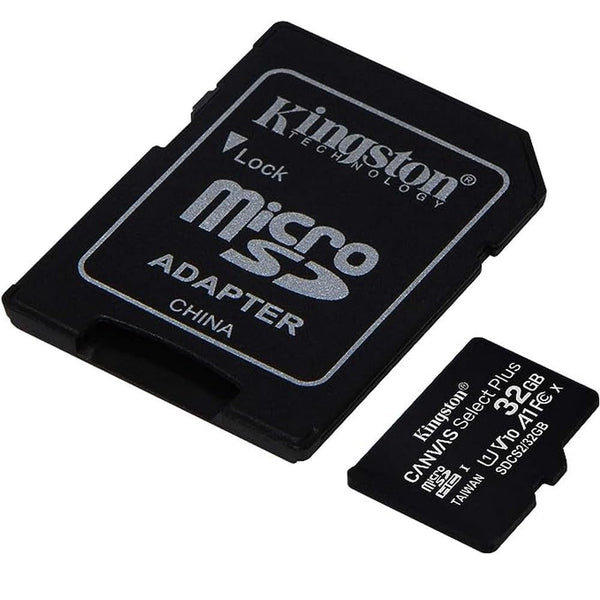 Kingston MicroSD 32 GB Classe 10 con Adattatore SD Incluso Kingston MicroSD 32 GB Classe 10 con Adattatore SD Incluso